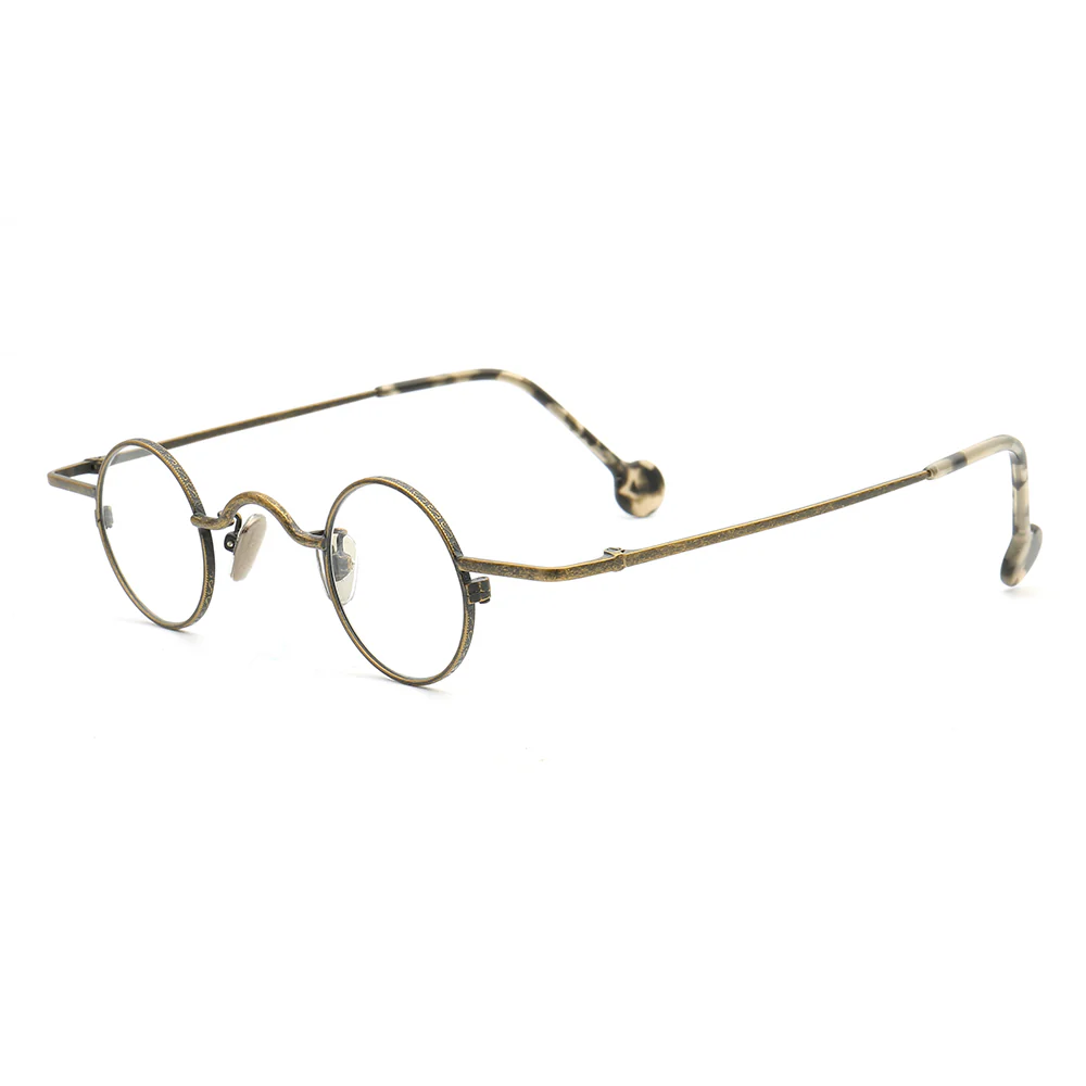 Jefferson | Geek Style Full Rim Metal Eyeglasses | Round Vintage Nerd Glasses Frames - Image 4