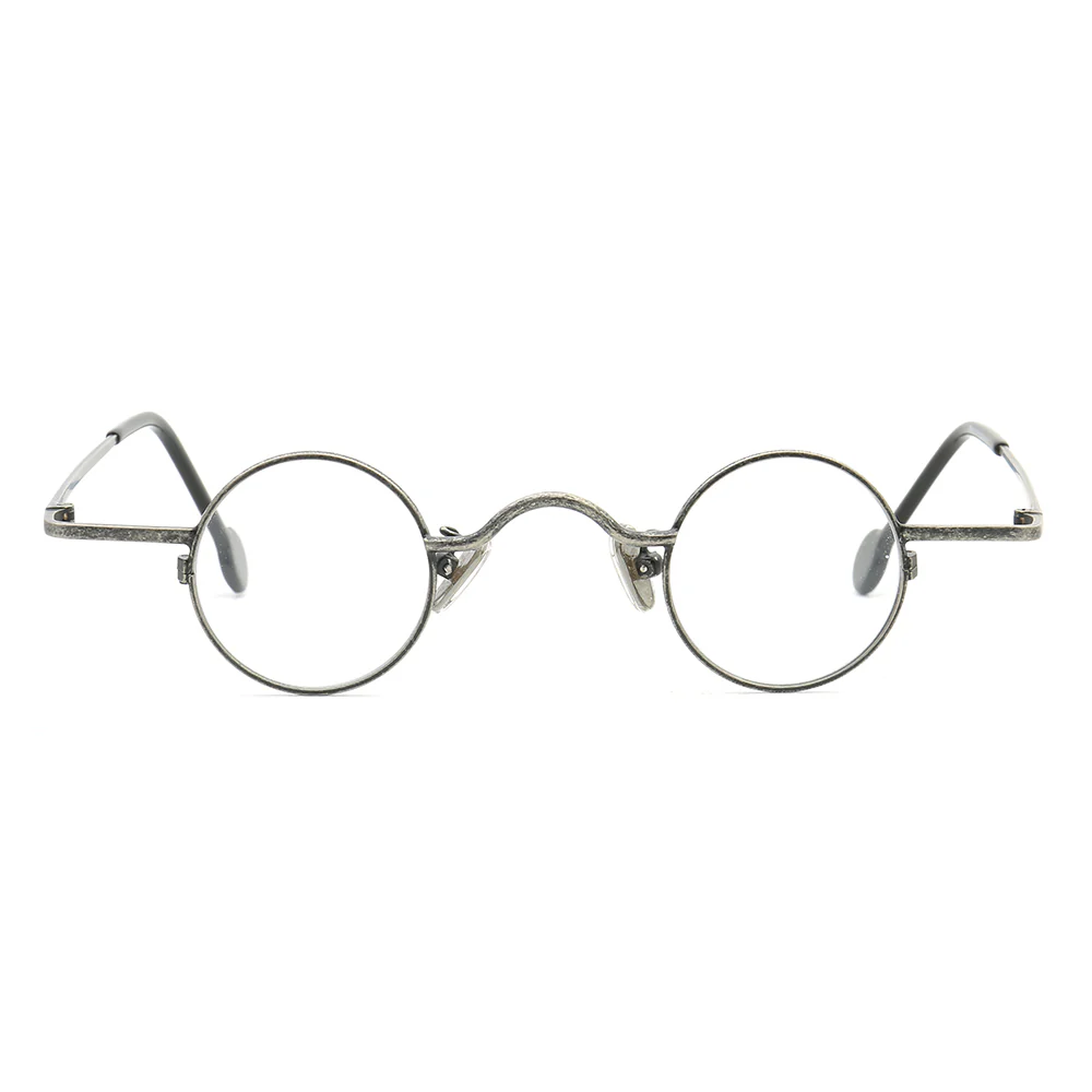 Jefferson | Geek Style Full Rim Metal Eyeglasses | Round Vintage Nerd Glasses Frames - Image 5
