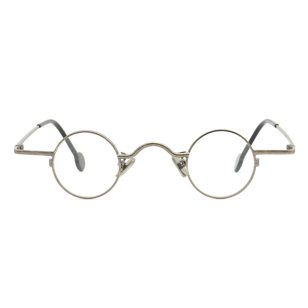 Jefferson | Geek Style Full Rim Metal Eyeglasses | Round Vintage Nerd Glasses Frames - Image 7