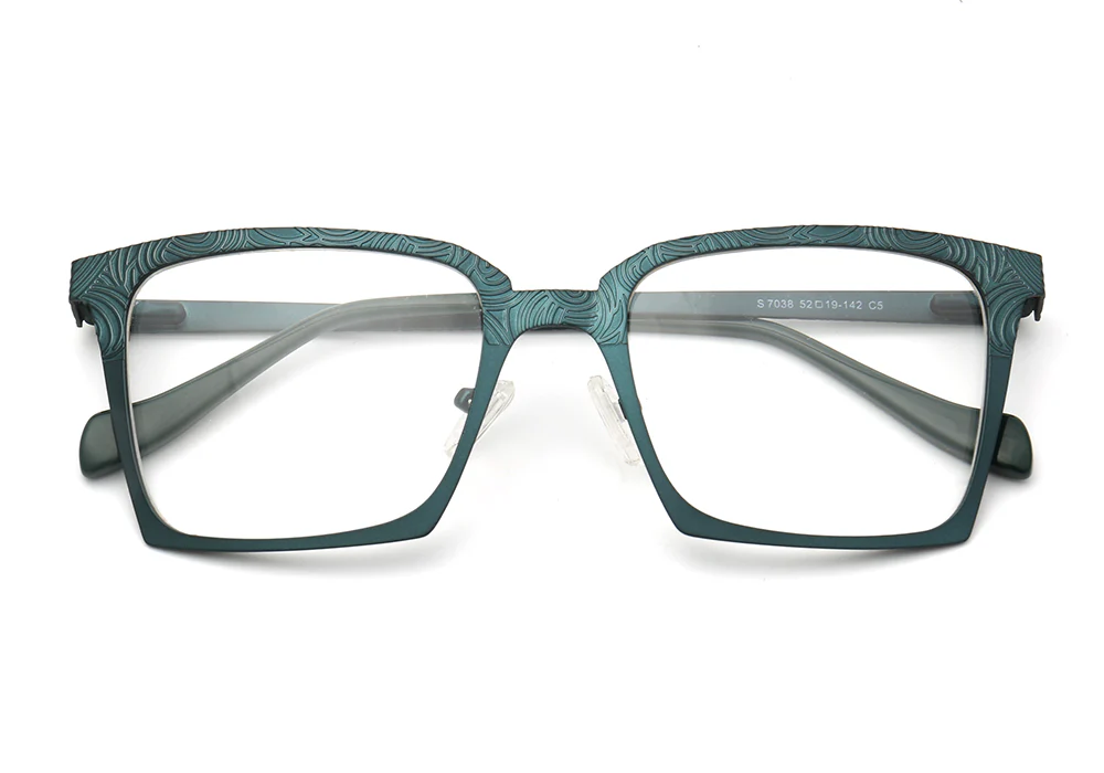 Aspen | Modern Square Stainless Steel Eyeglass Frames | Full Rim Durable Design - Image 10