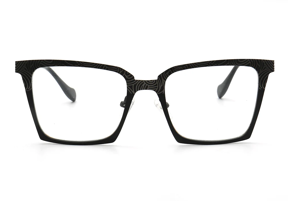 Aspen | Modern Square Stainless Steel Eyeglass Frames | Full Rim Durable Design - Image 12