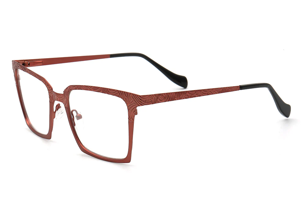 Aspen | Modern Square Stainless Steel Eyeglass Frames | Full Rim Durable Design - Image 3