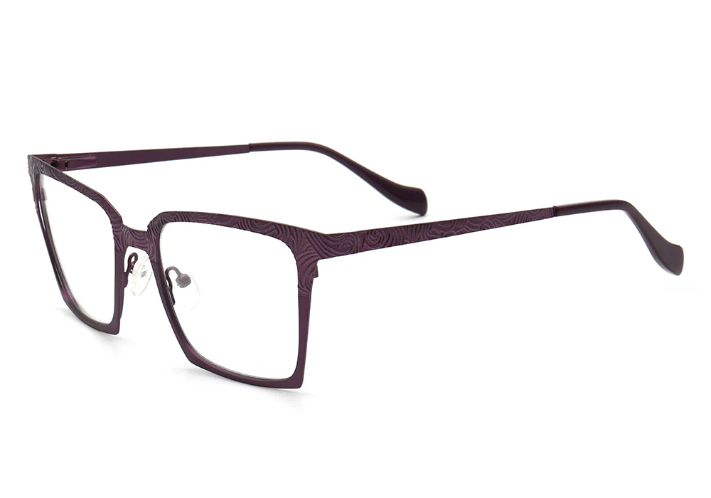 Aspen | Modern Square Stainless Steel Eyeglass Frames | Full Rim Durable Design - Image 9