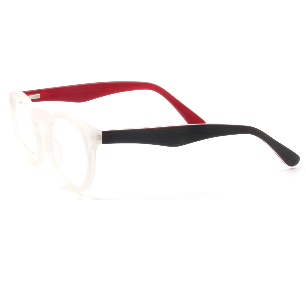 Brink | Two Toned Lightweight Acetate Eyeglasses | Round Full Rim Retro Glasses Frames Online - Image 10