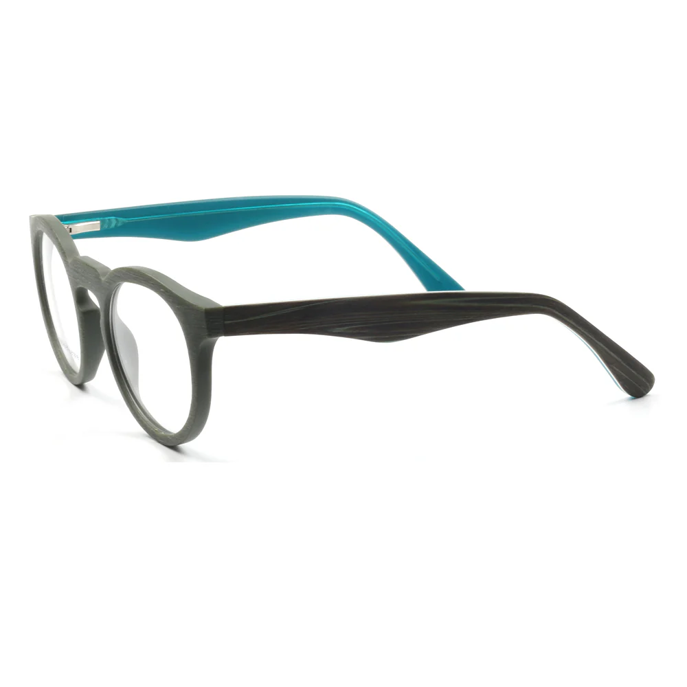 Brink | Two Toned Lightweight Acetate Eyeglasses | Round Full Rim Retro Glasses Frames Online - Image 13