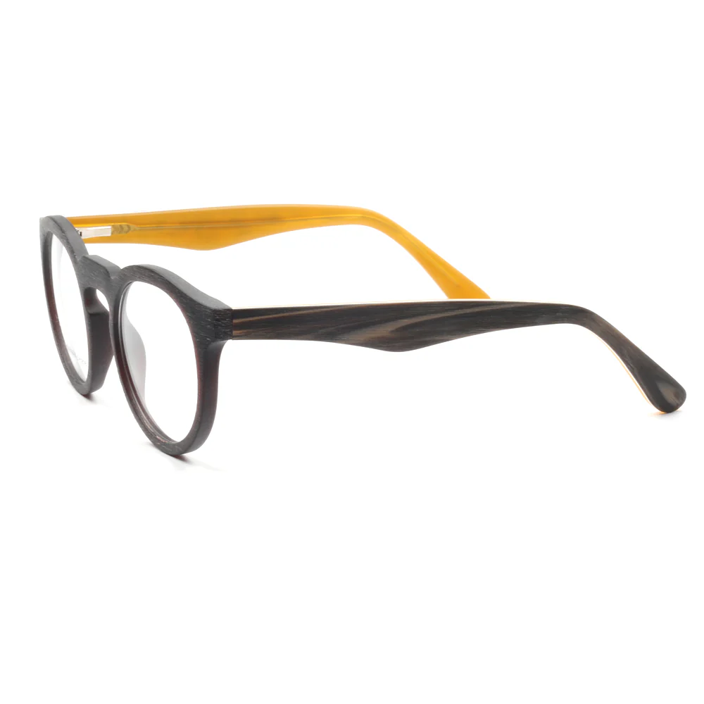 Brink | Two Toned Lightweight Acetate Eyeglasses | Round Full Rim Retro Glasses Frames Online - Image 7
