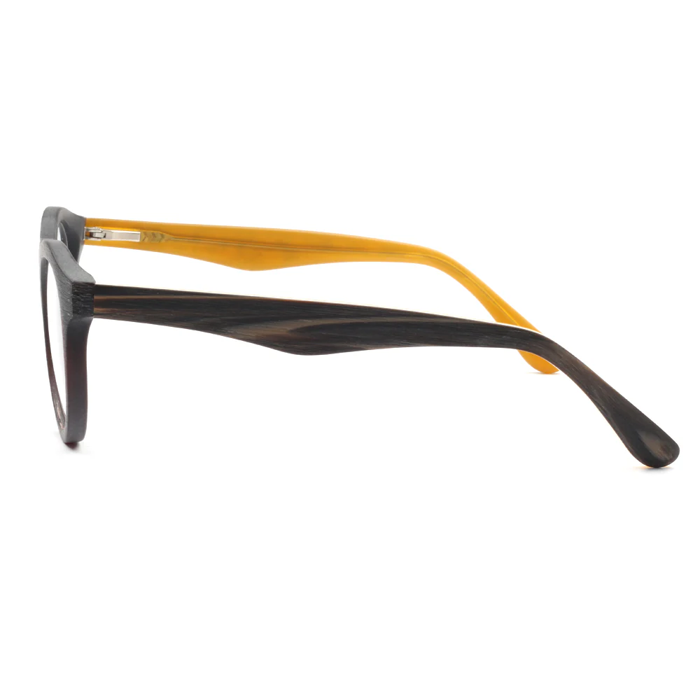 Brink | Two Toned Lightweight Acetate Eyeglasses | Round Full Rim Retro Glasses Frames Online - Image 8