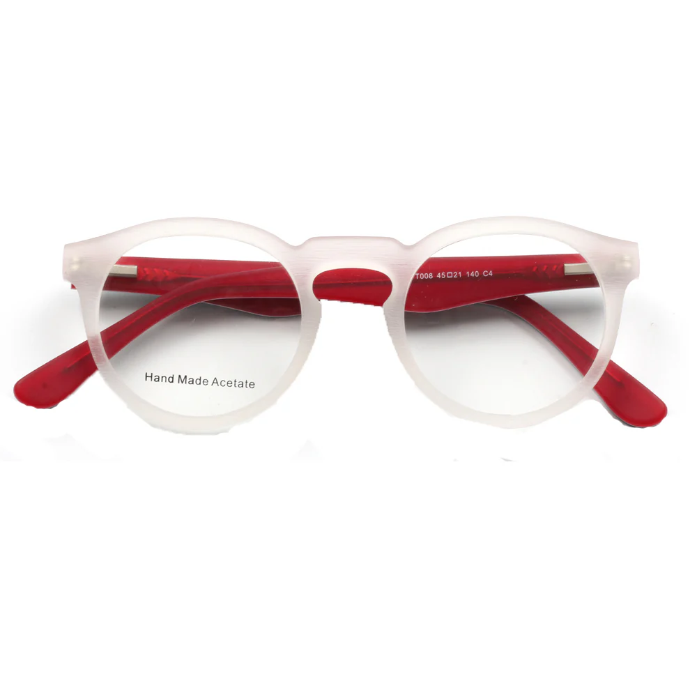 Brink | Two Toned Lightweight Acetate Eyeglasses | Round Full Rim Retro Glasses Frames Online - Image 9