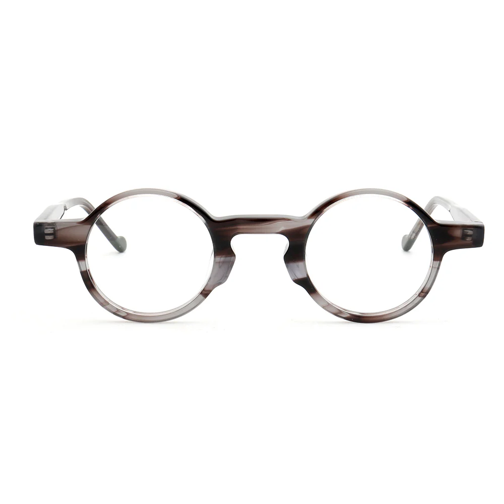 Crown | Mens & Womens Nerd Vintage Eyeglasses Round | Hipster Tortoise Retro Glasses Frames Online - Image 12