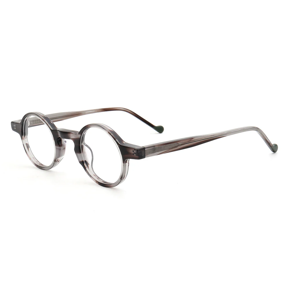 Crown | Mens & Womens Nerd Vintage Eyeglasses Round | Hipster Tortoise Retro Glasses Frames Online - Image 13