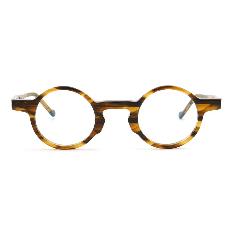 Crown | Mens & Womens Nerd Vintage Eyeglasses Round | Hipster Tortoise Retro Glasses Frames Online - Image 15