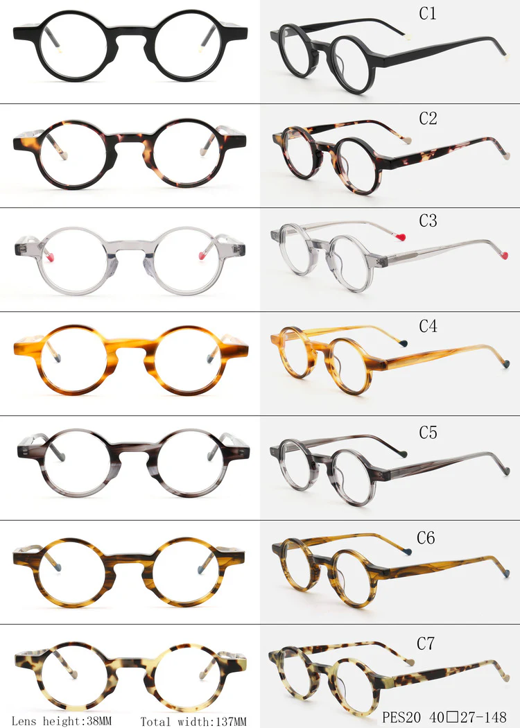 Crown | Mens & Womens Nerd Vintage Eyeglasses Round | Hipster Tortoise Retro Glasses Frames Online - Image 19