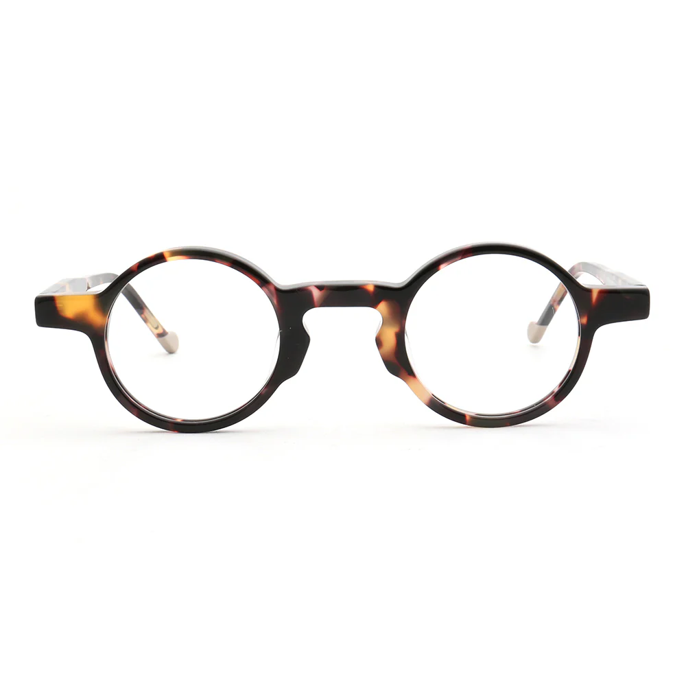 Crown | Mens & Womens Nerd Vintage Eyeglasses Round | Hipster Tortoise Retro Glasses Frames Online - Image 8