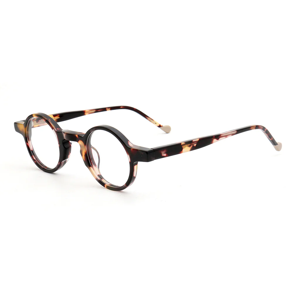 Crown | Mens & Womens Nerd Vintage Eyeglasses Round | Hipster Tortoise Retro Glasses Frames Online - Image 9