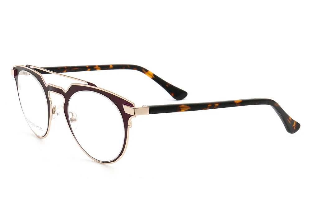 Faulkner | Round Mens Stainless Steel Glasses Frames | Double Bridge Womens Metal Eyeglasses Frames Vintage - Image 10
