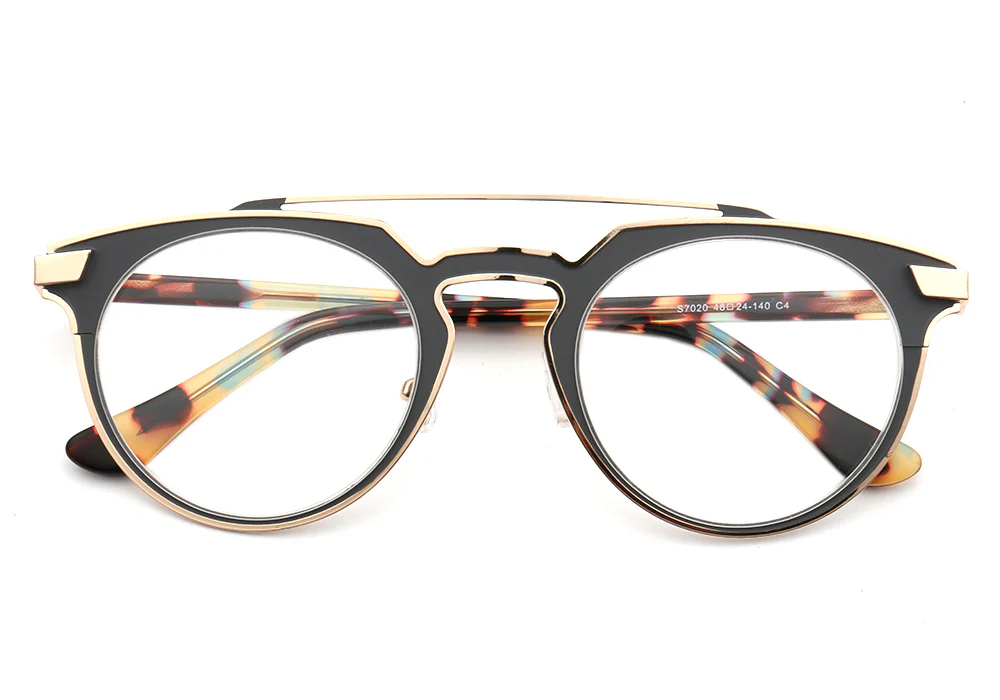 Faulkner | Round Mens Stainless Steel Glasses Frames | Double Bridge Womens Metal Eyeglasses Frames Vintage - Image 11
