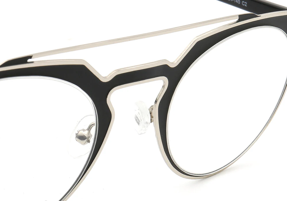 Faulkner | Round Mens Stainless Steel Glasses Frames | Double Bridge Womens Metal Eyeglasses Frames Vintage - Image 15
