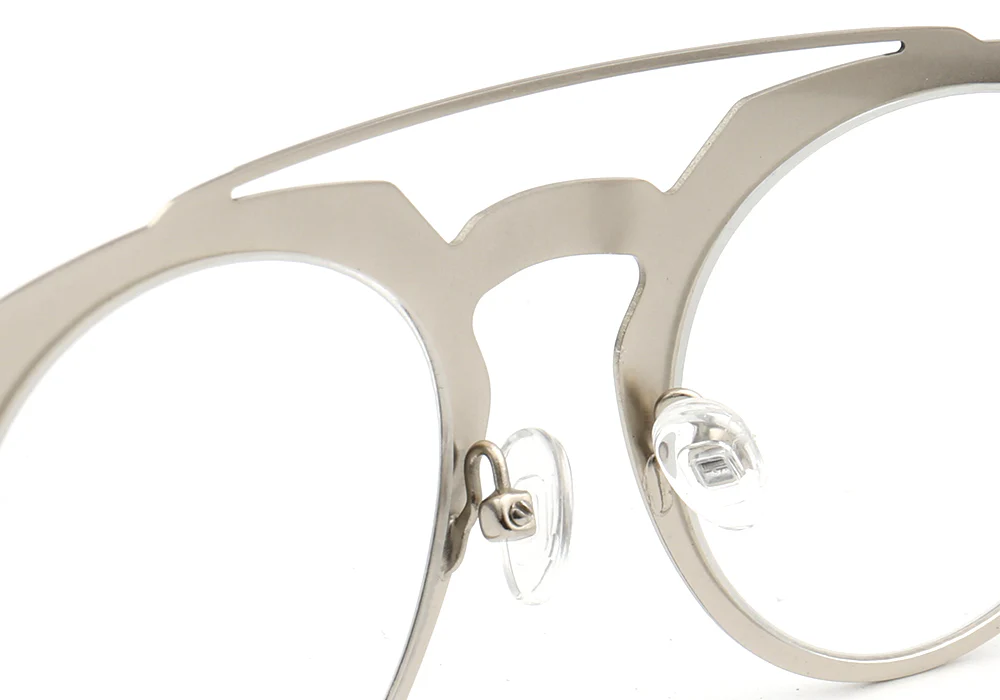 Faulkner | Round Mens Stainless Steel Glasses Frames | Double Bridge Womens Metal Eyeglasses Frames Vintage - Image 18