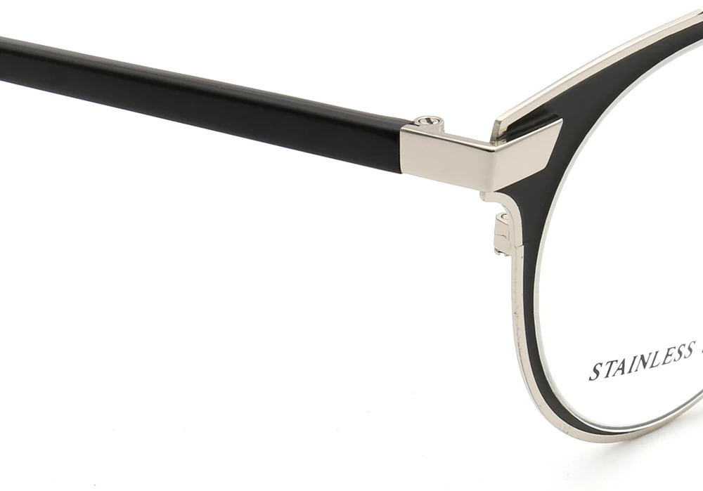 Faulkner | Round Mens Stainless Steel Glasses Frames | Double Bridge Womens Metal Eyeglasses Frames Vintage - Image 20
