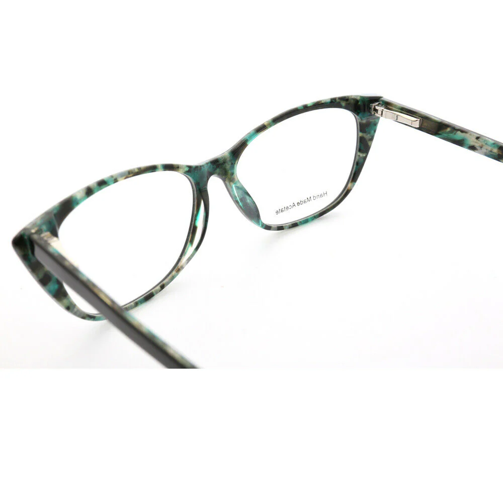 Priscilla | Lightweight Patterned Cat Eye Glasses For Women | Colorful Acetate Design - Image 14