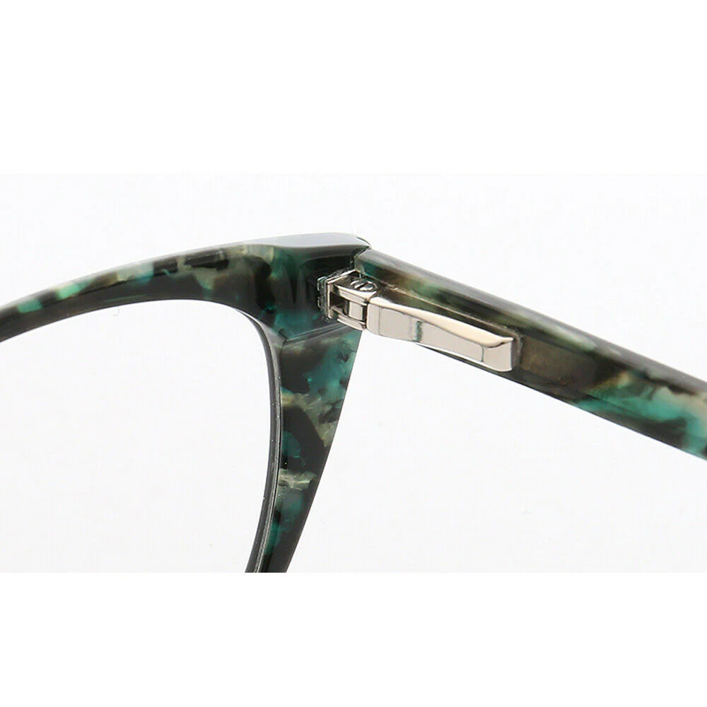 Priscilla | Lightweight Patterned Cat Eye Glasses For Women | Colorful Acetate Design - Image 15