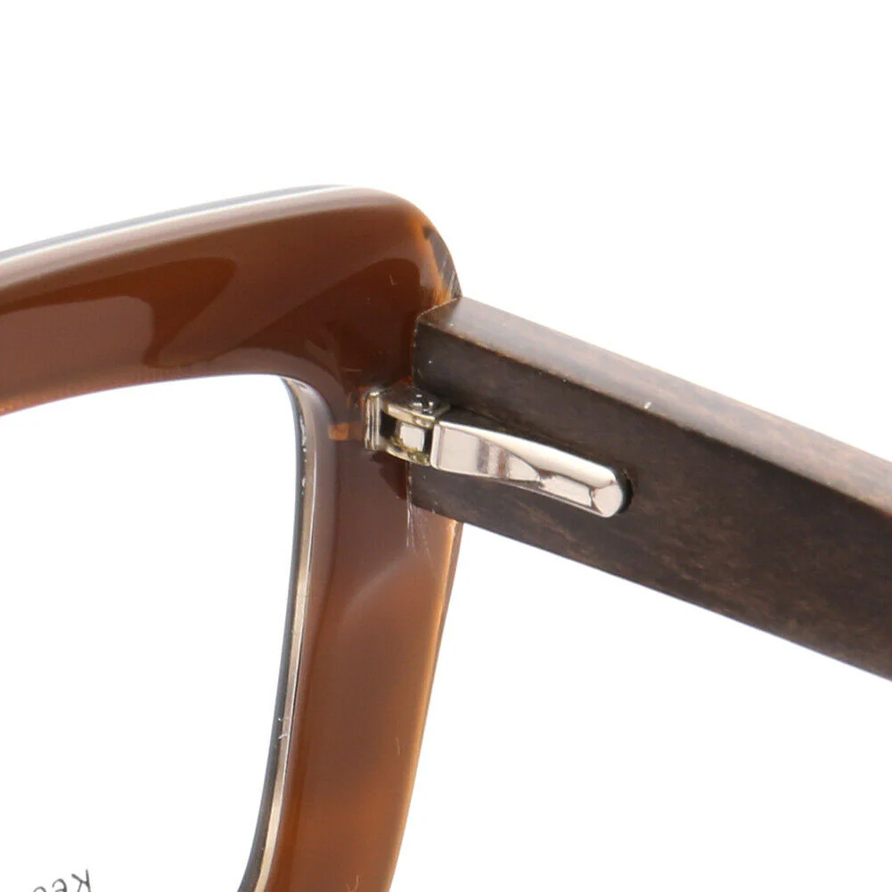 Garland | Retro Oversized Wooden Eyeglasses For Men & Women | Acetate Frame w/ Wood Temples - Image 13