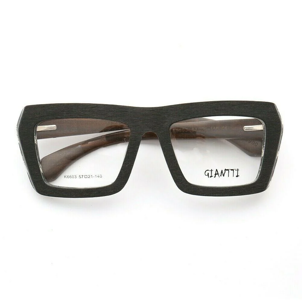 Garland | Retro Oversized Wooden Eyeglasses For Men & Women | Acetate Frame w/ Wood Temples - Image 7